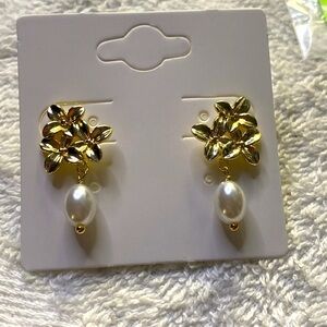 # 54 Pearl Earrings Dainty Pearl Drop Small 1 Inch long